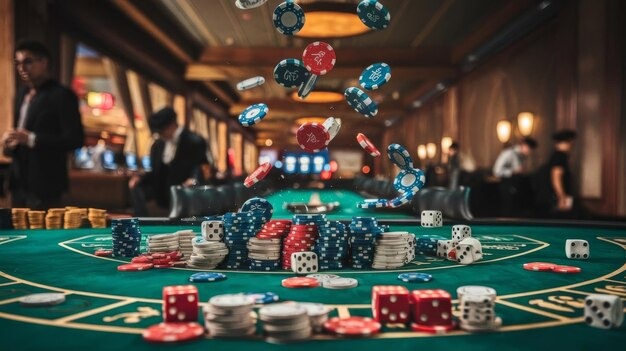 Sic Bo Dadu dice table layout and betting positions